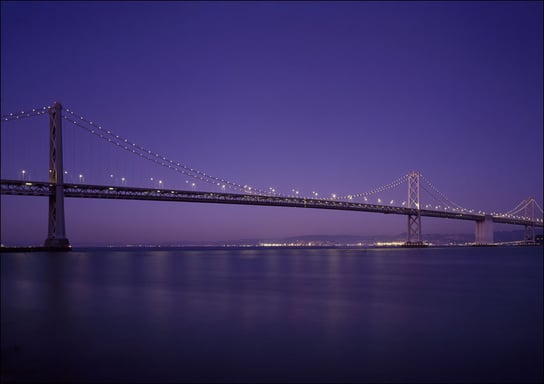San Francisco Oakland Bay Bridge, USA, Carol Highsmith - plakat 100x70 cm Galeria Plakatu