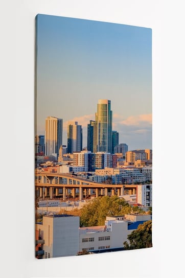 San Francisco sk HOMEPRINTyline panorama at sunset with Bay Bridge 60x120 cm HOMEPRINT