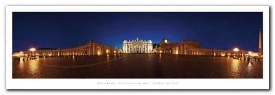 San Pietro Square Rome plakat obraz 95x33cm Wizard+Genius