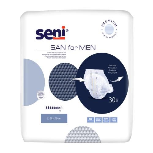San Seni For Men, Pieluch Anatomiczne, 30szt. Seni