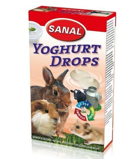 Sanal Witaminy Gryzoń Drops Jogurt 45G Sanal