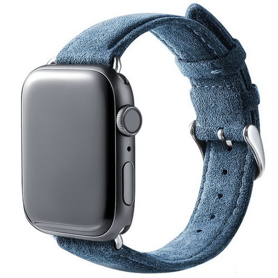Sancore Alcantara pasek do Apple Watch 1/2/3/4/5/6/7/8/SE/Ultra 42/44/45/49mm (Sea Blue) Sancore