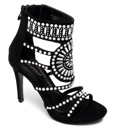Sandałki damskie, Ideal Shoes GH-2776, czarne, rozmiar 37 IDEAL SHOES