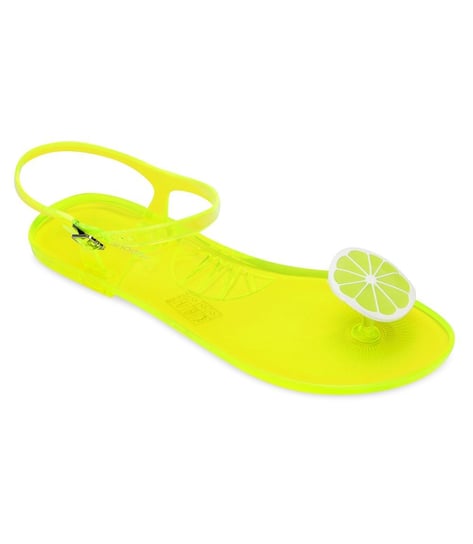 Sandałki damskie, Ideal Shoes K-9185, żółte, rozmiar 39 IDEAL SHOES