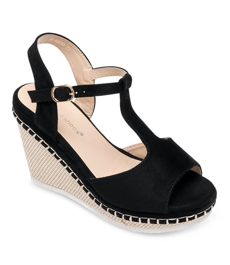 Sandałki damskie, Ideal Shoes U-6290, czarne, rozmiar 38 IDEAL SHOES