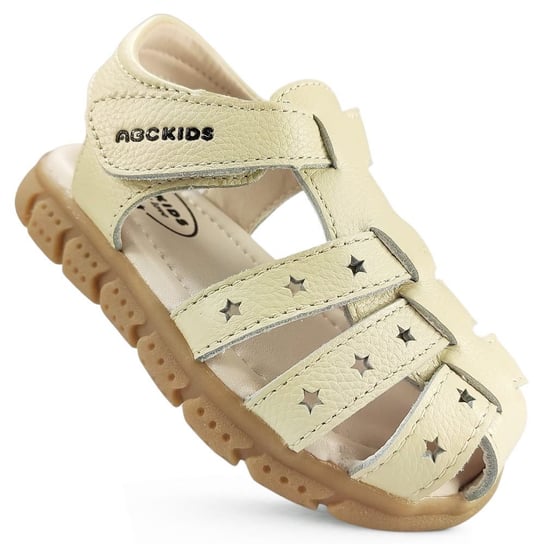 Sandałki Sandały Lekkie Dziecięce ABC Kids Skórzane Białe 29 Inna marka