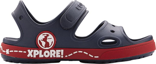 Sandały dla dzieci Coqui Yogi granatowo-czerwone 8862-407-2109-28-29 Coqui
