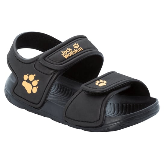 Sandały Dziecięce Fun Sandal K Black / Burly Yellow 19 Jack Wolfskin