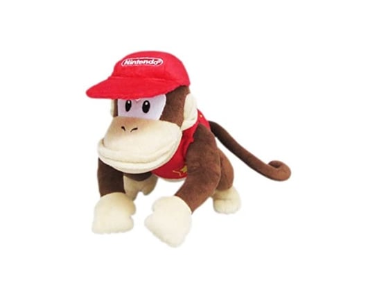 Sanei - Pluszowa zabawka Diddy Kong, 75DDK012, wielokolorowa Sanelli