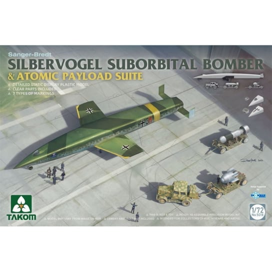 Sanger-Bredt Silbervogel Suborbital Bomber, Atomic Payload Suite 1:72 Takom 5018 Takom