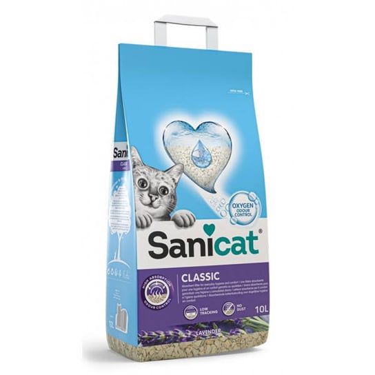 Sanicat Classic Lavender 10l - żwirek lawendowy, neutralizujący zapach Inny producent