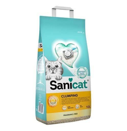 SANICAT Clumping 10 l - żwirek bentonitowy bezzapachowy, 10 l Inny producent