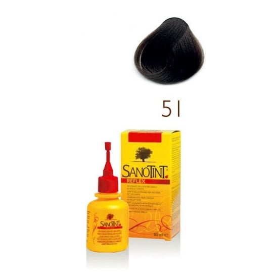 Sanotint, Reflex, szampon koloryzujący na bazie ekstraktów roślinnych i witamin 51 Black, 80 ml Sanotint