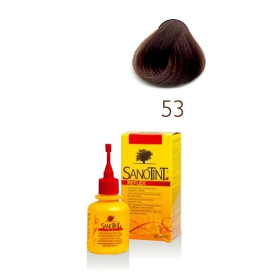 Sanotint, Reflex, szampon koloryzujący na bazie ekstraktów roślinnych i witamin 53 Medium Brown, 80 ml Sanotint
