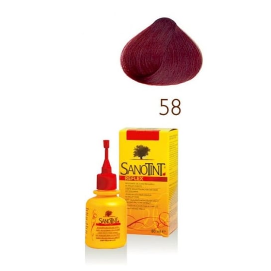 Sanotint, Reflex, szampon koloryzujący na bazie ekstraktów roślinnych i witamin 58 Mahogany, 80 ml Sanotint