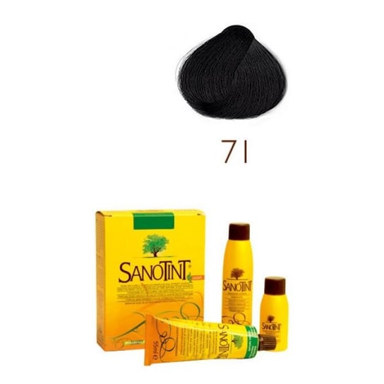 Sanotint, Sensitive, farba do włosów na bazie ekstraktów roślinnych i witamin 71 Black, 125 ml Sanotint
