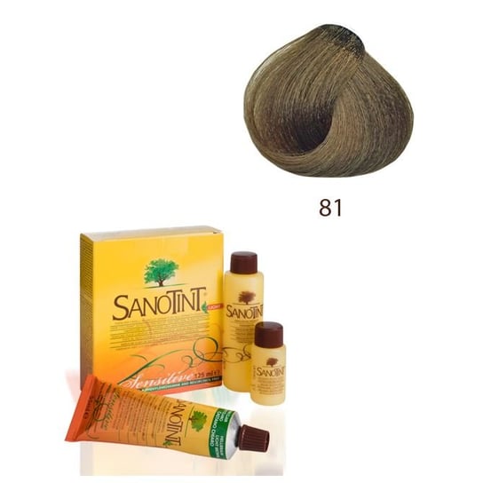Sanotint, Sensitive, farba do włosów na bazie ekstraktów roślinnych i witamin 81 Medium Natural Blonde, 125 ml Sanotint