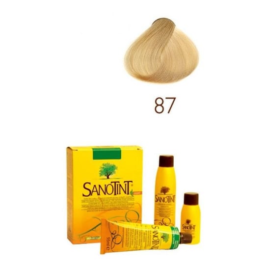 Sanotint, Sensitive, farba do włosów na bazie ekstraktów roślinnych i witamin 87 Extra Light Golden Blonde, 125 ml Sanotint