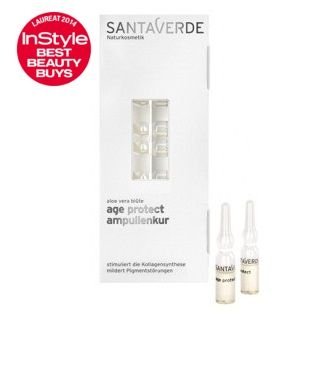 Santaverde, Age Protect, ampułki przeciwzmarszczkowe, wzmacniające naturalną barierę skóry, 10x1 ml Santaverde