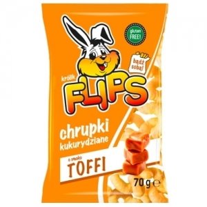 SANTE FLIPS Chrupki Kukur. o smaku toffi 70g b/g Inna marka