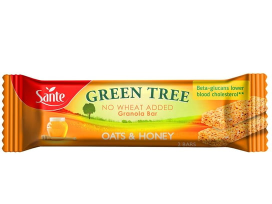 Sante, Green Tree Granola, Baton owsiany z miodem, 40 g Sante