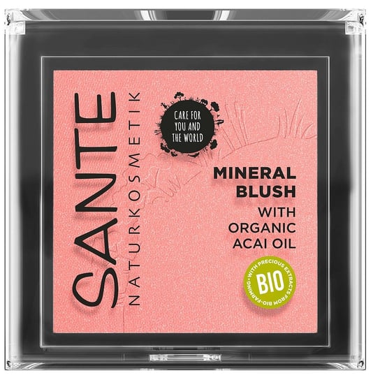Sante Mineral Blush, Naturalny Róż Mineralny, 01 Mellow Peach, 5g SANTE