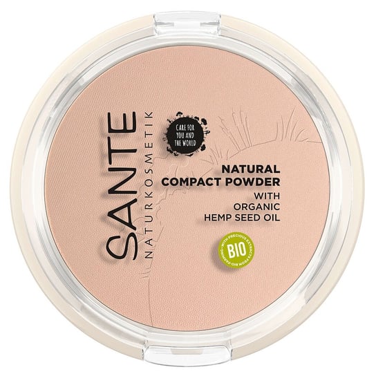 Sante Natural Compact Powder, Naturalny Puder Prasowany, 01 Cool Ivory, 9g SANTE