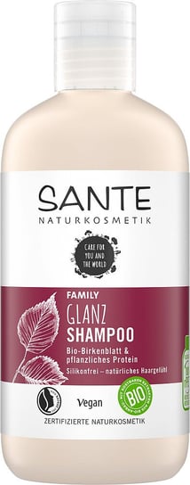 Sante Shine, Szampon Nadający Połysk Z Ekstraktem Z Liści Organicznej Brzozy I Proteinami Roślinnymi, 250ml SANTE