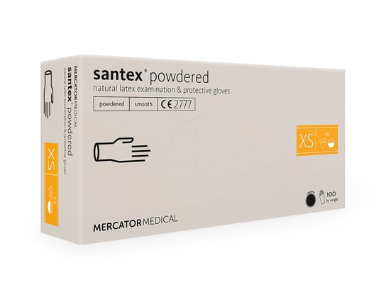 santex® powdered 100 szt., rozmiar XS Mercator Medical