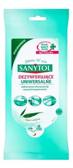 Sanytol, chusteczki czyszczące i dezynfekujące, 48 szt. Sanytol