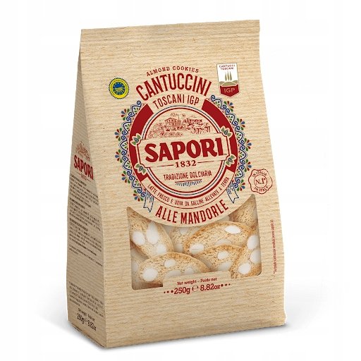 Sapori Cantuccini Toscani ciasteczka migdałowe 250 Inna producent