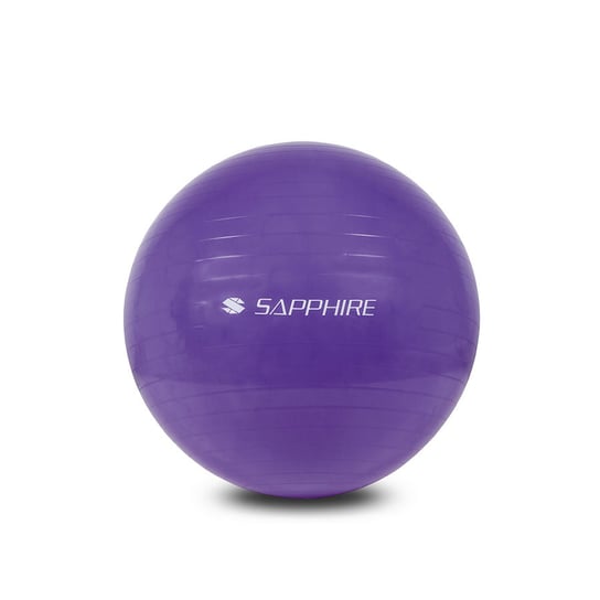 Sapphire, Piłka gimnastyczna SG-042 65 cm z pompką, fioletowa Sapphire