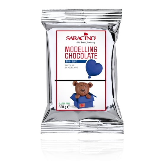 Saracino Czekolada plastyczna blue niebieska 250g Saracino