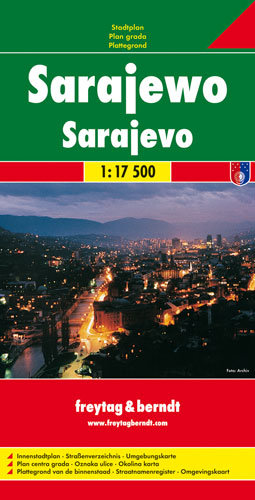Sarajewo. Mapa 1:17 500 Freytag & Berndt