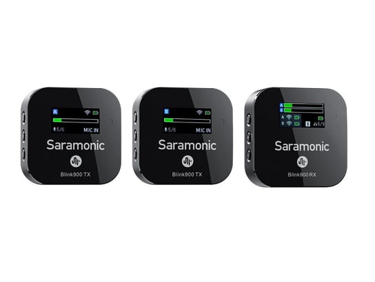 Saramonic Blink900 B2 (Rx + Tx + Tx)  Zestaw Do Bezprzewodowej Transmisji Dźwięku Saramonic