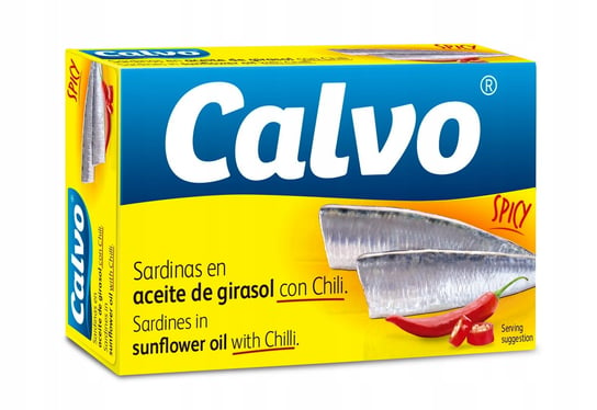 Sardynki w oleju słonecznikowym Calvo z chili 120g Calvo