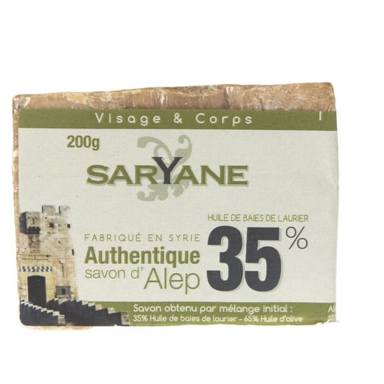 Saryane, mydło w kostce Aleppo 35% oleju laurowego, 200 g Saryane