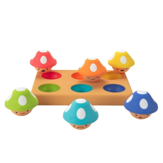Sassy Psotne grzybki sorter dla dzieci – zabawka edukacyjna 12 mies.+ Sassy