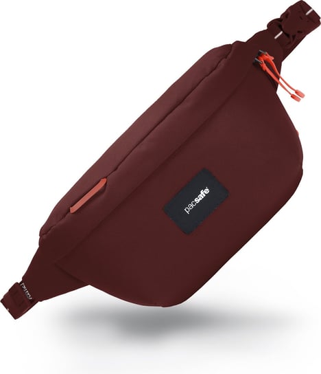 Saszetka biodrowa Pacsafe Go Anti-Theft Sling Pack Garnet Red Pacsafe