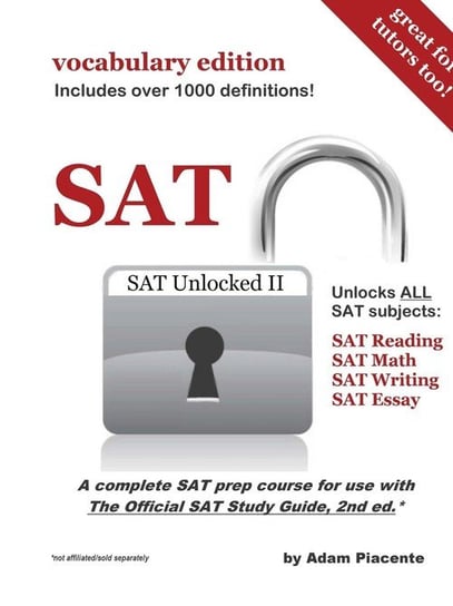 SAT Unlocked II (Vocabulary Edition) Piacente Adam
