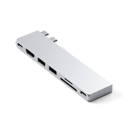 Satechi Pro Hub Slim - Adapter do Macbook Air i Pro M1 M2, Srebrny Satechi
