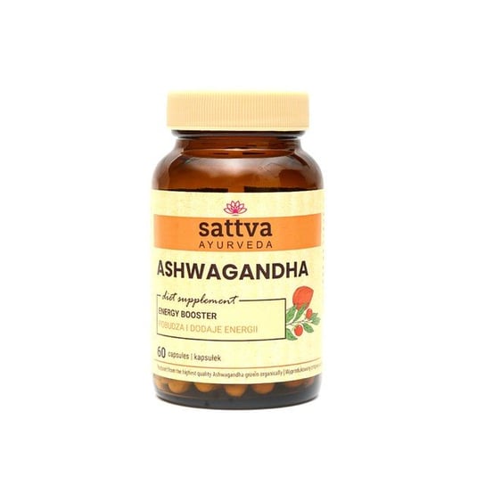 Sattva, Ashwagandha żeń-szeń indyjski suplement, 60 kaps. Suplement diety Sattva