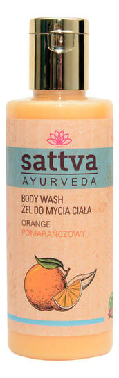 Sattva Ayurveda Body wash żel do mycia ciała pomarańczowy 210ml Sattva