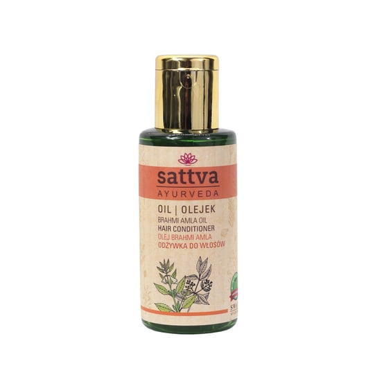 Sattva, Ayurveda Brahmi Amla Oil ziołowy olejek do skóry głowy przyspieszający wzrost włosów 100ml Sattva