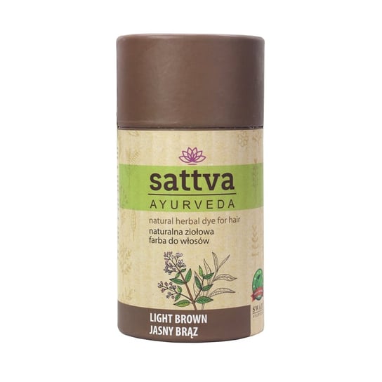 Sattva, Ayurveda, farba do włosów, 10 Jasny Brąz Light Brown, 150 g Sattva