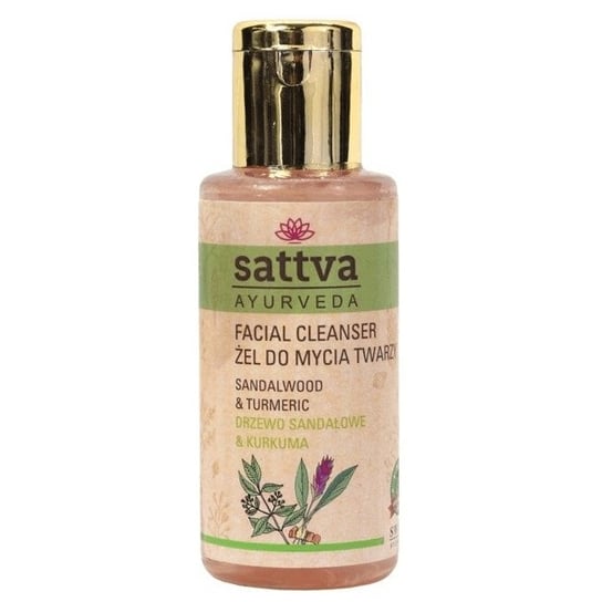 Sattva, Facial Cleanser, Żel do mycia twarzy sandalwood i turmeric, 100 ml Sattva