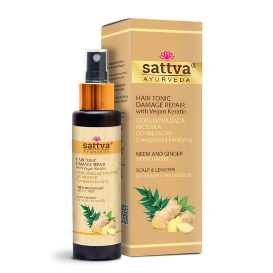 Sattva, Hair Tonic wcierka do włosów Neem & Ginger, 100ml Sattva
