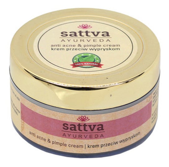 Sattva, Herbal Anti-Acne & Pimple Cream, krem Przeciw Wypryskom Niedoskonałościom, 50g Sattva