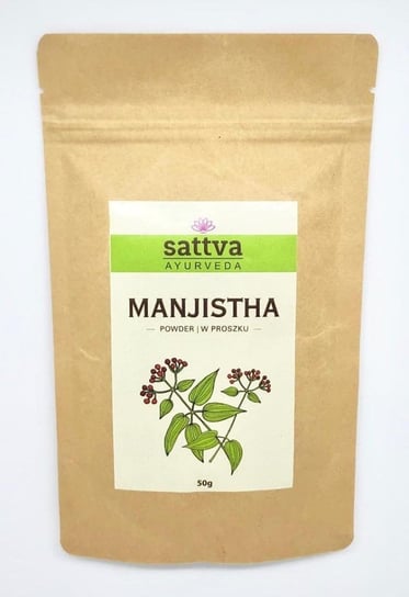 Sattva, Herbal Manjista Powder, Suplement diety, 50 g Sattva