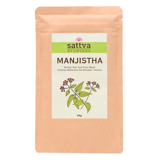 Sattva manjistha naturalny proszek ziołowy do włosów 50g Sattva